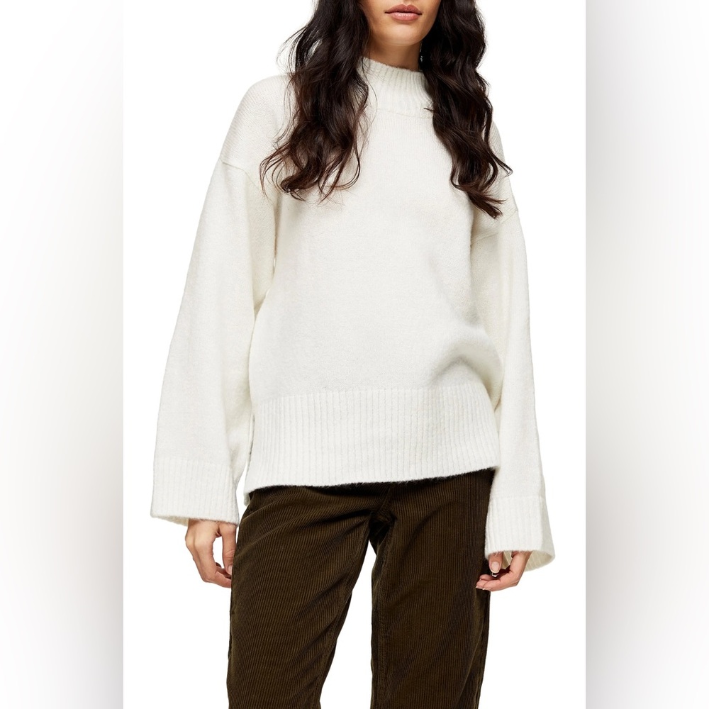Topshop mock neck sweater